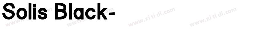 Solis Black字体转换